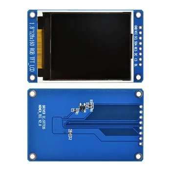 1,8-дюймовый полноцветный полноцветный ЖК-дисплей TFT 128x160 SPI ST7735S 3,3 В Заменить OLED-блок питания для Arduino Изображение