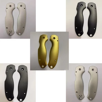 1 пара 5 типов из алюминиевого сплава материал ручка весы для оригинальных ножей Spyderco C223 Paramilitary3 Para3 DIY Make Parts Изображение