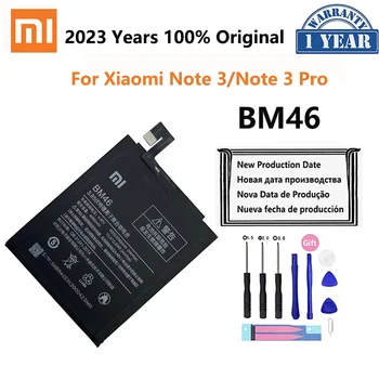100% оригинальная мобильная емкость 4050 мАч BM46 для Xiaomi Redmi Note 3 Note3 Pro/Prime Hongmi Аккумуляторные батареи Bateria Изображение
