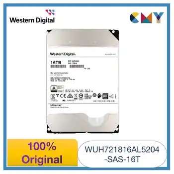100% оригинальный жесткий диск Western Digital WD 16 ТБ 3.5 Внутренний корпоративный жесткий диск SAS 7200 об/мин HC550 WUH721816AL5204 Изображение
