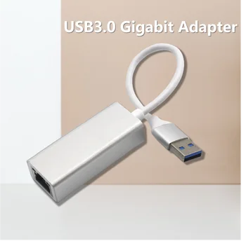 1000 Мбит/с USB 3.0 Сетевая карта Адаптер локальной сети Gigabit Ethernet USB на RJ45 LAN для ноутбука MacBook TV Box Изображение