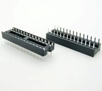 17 шт./лот 28-контактный DIP с квадратным отверстием IC Розетки Адаптер Узкий 28-контактный разъем 2,54 мм Резистор Изображение