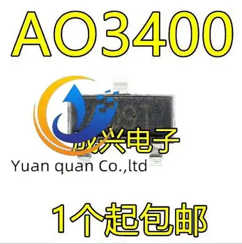 20 шт. оригинальный новый AO3400 A09T MOSFET SOT23 N-канал Изображение