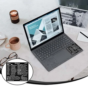 30 шт./комплект Windows+ Word/Excel (для Windows)/Adobe Photoshop Quick Reference Keyboard Guide Ярлык Стикер Подходит для ноутбука Изображение