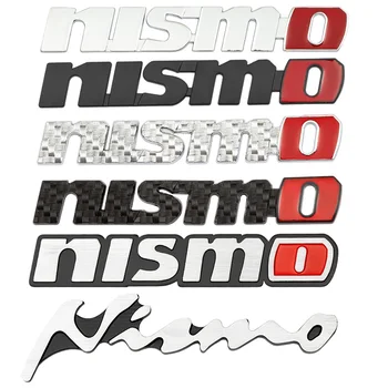 3D Металлический Значок Багажник Автомобиля Эмблема Наклейка Наклейка Для Nissan Nismo Tiida Sunny QASHQAI J10 J11 MARCH LIVINA TEANA X-TRAI GTR JUKE Изображение