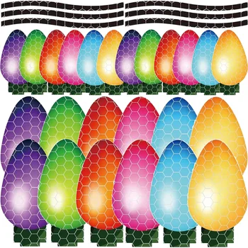 4 комплекта лампочка магнитные наклейки на холодильник магнит декор светоотражающие магнитные наклейки автомобиля Изображение