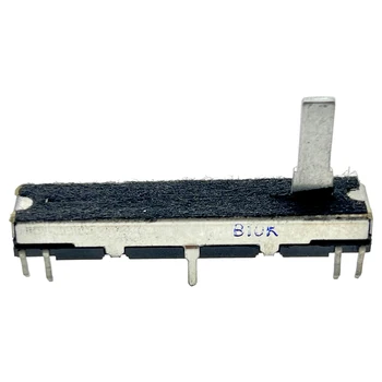 45 мм Потенциометр с прямым слайдом B10K * 2 8PIN для CT-677 Длина вала электронного пианино Длина 15 мм Высокое качество Изображение
