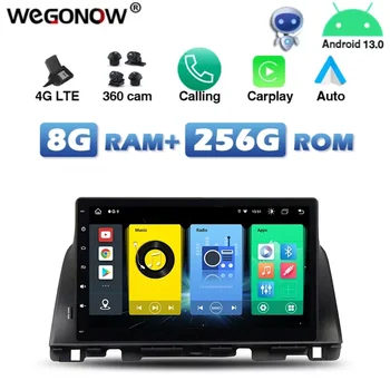 4G SIM Автомобильный DVD-плеер DSP IPS Carplay Auto Android 13.0 8G + 256G Bluetooth Wifi GPS Карта RDS Радио для kia K5 OPTIMA 2015-2019 Изображение
