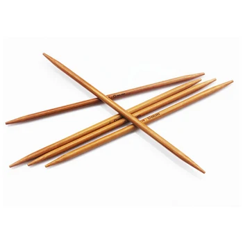 55 шт. 2-5 мм карбонизированный бамбук вязальные спицы набор двухконечные крючки для вязания ручного ремесла DIY свитер спицы вязальные инструменты Изображение