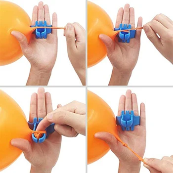 6,5 см Инструмент для завязывания воздушных шаров Аксессуар для завязывания узлов Более быстрый электрический воздуходувка для воздушных шаров Ballon Dot Easy Knot Устройство Изображение