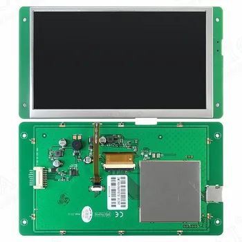 7-дюймовый сенсорный ЖК-дисплей с последовательным последовательным экраном 800 * 480 32 МБ флэш-памяти Резистивный сенсорный DMT80480Y070_01NR Изображение