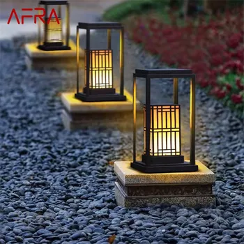 AFRA Уличная газонная лампа Китайское классическое светодиодное портативное освещение Водонепроницаемый IP65 для электричества Домашний отель Вилла Сад Декор Изображение