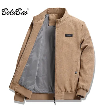 BOLUBAO 2023 Уличная повседневная куртка для мужчин Pure Cotton Fashion Slim Street Style пальто Высококачественный дизайн Горячая куртка для мужчин Изображение