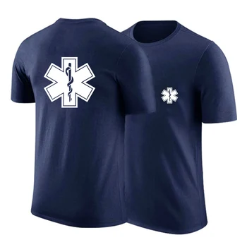 EMT медперсонал неотложная медицинская помощь 2023 мужская новая футболка уличная мода комфорт Harajuku фитнес с короткими рукавами высокого качества Изображение