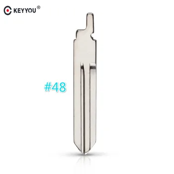 KEYYOU Металлическое пустое лезвие для дистанционного ключа типа # 48 для Nissan Original 2014 Remote Blade NO.48 Изображение