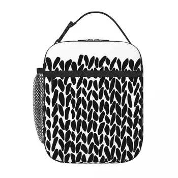 Missing Knit Lunch Tote Kawaii Bag Детская сумка для обеда Термосумка для еды Изображение