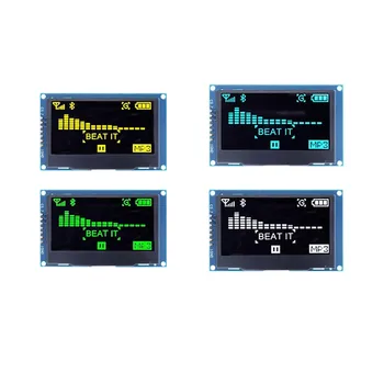 OLED Модуль ЖК-дисплея для Arduino UNO R3 C51 Последовательный интерфейс SPI/IIC I2C 2,4 дюйма 2,42x64 SSD1309 128 7-контактный Изображение