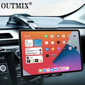 OUTMIX Держатель для планшета Телефон Крепление в автомобиле для Samsung Galaxy Z Fold 4 iPhone iPad Mini Air Авто Присоска Подставка для телефона Расширительный держатель Изображение