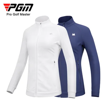 PGM Golf Женские куртки Одежда для гольфа для женщин Осень-зима Топ с длинным рукавом Тонкая светопоглощающая тепла Спортивная одежда YF528 Изображение