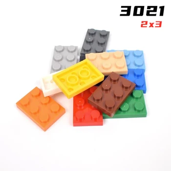 Rainbow Pig MOC совместим Собирает частицы 3021 Пластина 2x3 для строительных блоков DIY Story Образовательные высокотехнологичные запасные игрушки Изображение