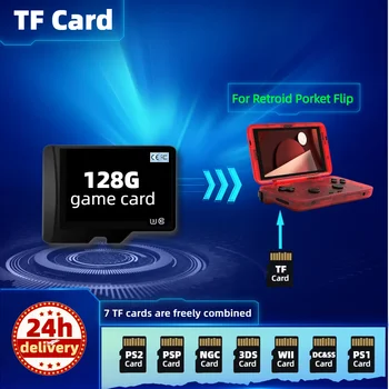 TF Карта для Retroid Poket Flip 2S 3 Plus Память Классическая ретро-игра Японская версия PS2 PSP PS1 3DS Box Портативная консоль Портативная портативная консоль Изображение