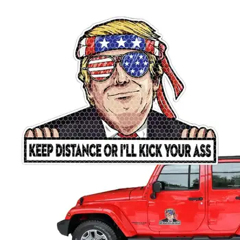 Trump 2024 Наклейка на окно Trump Cling 2024 Наклейка для окон Автомобильные наклейки Цепляние за окно Поездка с Трампом для стен Автомобили Изображение