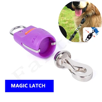 Автоматический замок для домашних собак - Creative Dog Leash Magic Защелка Разъем Поводок для домашних животных Специальный магнитный поводок для собак Выдвижной Изображение