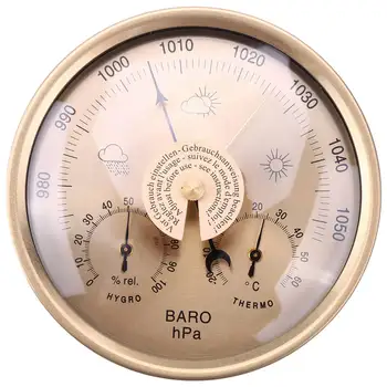 Барометр Термометр Гигрометр Настенная бытовая метеостанция Изображение