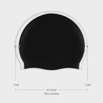 Взрослая шапка для плавания Комфортное прикосновение Чувство плавания Шапка Силиконовый материал Шапка для плавания для взрослых Изображение