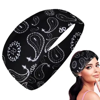  впитывающая пот повязка на голову антиперспирант повязки на голову Hemiyan Style Quick Absorbent Soft Nonslip Elastic Gym Headband с Изображение