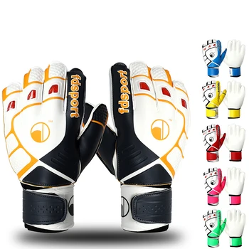Вратарские перчатки Футбольные вратарские перчатки премиум-качества Защита пальцев для молодежи и взрослых Изображение