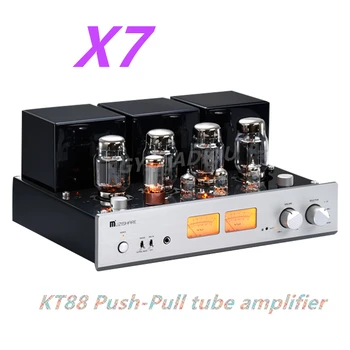  Высококачественная последняя сбалансированная версия MUZISHARE X7 Электронный ламповый усилитель мощности, 12AX7 * 1.12AU7 * 2, KT88 * 4, 5AR4 * 1, с дистанционным управлением Изображение