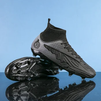 Высококачественная футбольная обувь C.Ronaldo Прочная легкая футбольная обувь Удобные кроссовки для тренировок по футзалу оптом 33-46 размер Изображение