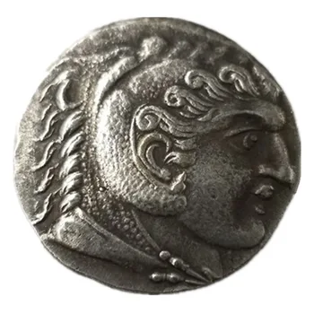 Древнегреческие монеты Латунь с посеребренной античной репликой Декоративное ремесло Тип 3399 Изображение