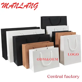  изготовленные на заказ переработанные картонные роскошные подарочные бумажные пакеты и коробки с ручкой для сумки для покупок с вашим собственным логотипом Изображение