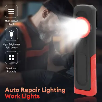  Инструменты для детализации автомобилей USB-фонарик Инспекционная лампа Автомобильная аэрозольная краска Лампа Многофункциональный фонарик для ремонта автомобилей Фонарик Изображение