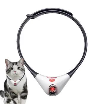 Интерактивная игрушка для кошек со светодиодной подсветкой Носимый электрический умный забавный ошейник для дрессировки Chaser Интерактивная игрушка Забавный ошейник для Изображение