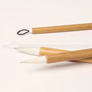  Китайская кисть для рисования с несколькими волосами Ручка для каллиграфии 3 шт. Начинающий художник Белые облака Тонкая линия Пишущая кисть Ручка Художественные принадлежности Изображение