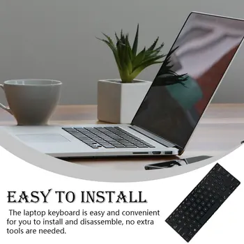 Клавиатура ноутбука без подсветки Практичные черные компьютерные аксессуары Пыленепроницаемая замена для Asus VivoBook S430 Изображение