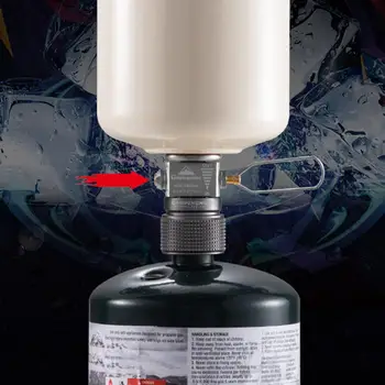  Клапан надувания бензобака Практичный плоский газовый адаптер Компактный газовый преобразователь Клапан сброса давления Аксессуары для бензобака Изображение