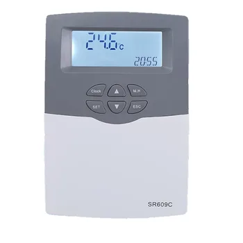  Контроллер солнечного водонагревателя системы под давлением SR609C Выключатель отопления Ремень нагрева труб с контролем времени Изображение