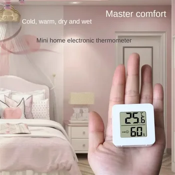 Мини Электронный Интеллектуальный Влажность Спальный Термометр Гигрометр Для Домашнего Использования Цифровой Измеритель Температуры Влаги Инструмент Изображение