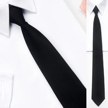 Мужской тонкий галстук Синие и черные полосатые водонепроницаемые свадебные запонки с шеей пейсли для мужчин Изображение