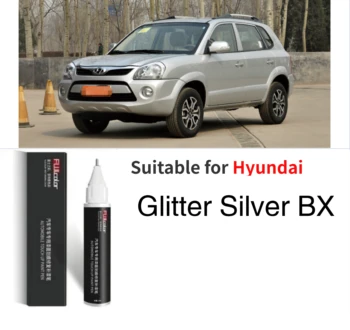 Подходит для Hyundai Ремонт краски для ремонта царапин Вспышка Серебро BX Dream Silver N3S Crystal Silver 2R Луна Серебристая ручка Y9S Изображение