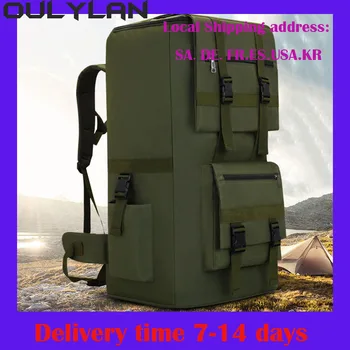 Походная армия 120L Камуфляж Тактический рюкзак Военный Открытый тактический рюкзак Сумка для багажа Спортивные альпинистские походные сумки Изображение