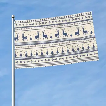 Рождественский шаблон 5 Открытый баннер Тепло Сад Украшение Рождественский флаг Изображение