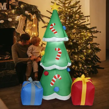 Рождественское украшение Рождественская елка Надувная модель Новый открытый двор Большие на открытом воздухе надувные товары для вечеринки Изображение