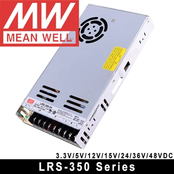 Средняя скважина переменного тока к постоянному току SMPS LRS-350-36 Meanwell 5 В 12 В 15 В 24 В 36 В 48 В LRS-50 / 75 / 100 / 150 / 200 / 350 / 450 / 600 светодиодный импульсный источник питания Изображение