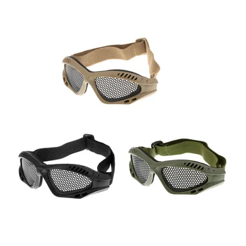 Тактические очки Очки Металлическая сетка 0-типа Противоударные защитные очки Военный вентилятор Оборудование для игры на открытом воздухе CS Изображение
