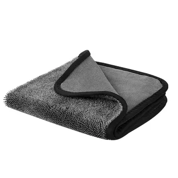  темно-серый широко используемые салфетки из микрофибры для автомобиля Мощное впитывающее полотенце Легко чистящиеся автомобильные тряпки Изображение